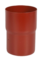 Соединитель трубы, сталь, d-90 мм, красный, Aquasystem