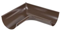 Угол желоба внутренний 90 гр, сталь, d-125 мм, коричневый, Aquasystemem