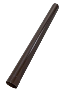 Детальное фото труба водосточная, сталь, d-100 мм, коричневый, l-3 м, aquasystem